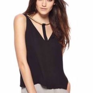 Pre loved ❤️ sexy black silk BCBG top